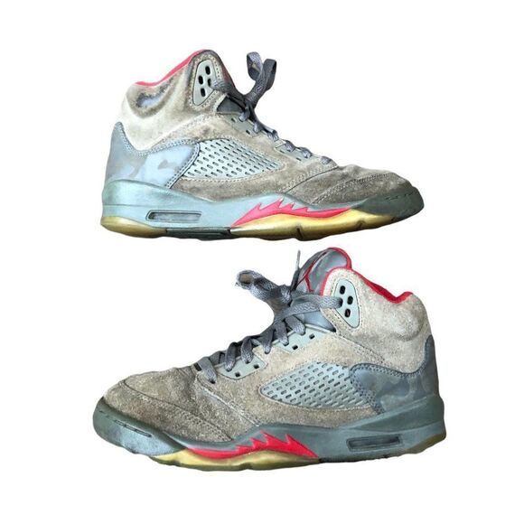 RARE 2017 Air Jordan 5 Retro P51 Camo Size 7 - Picture 8 of 16
